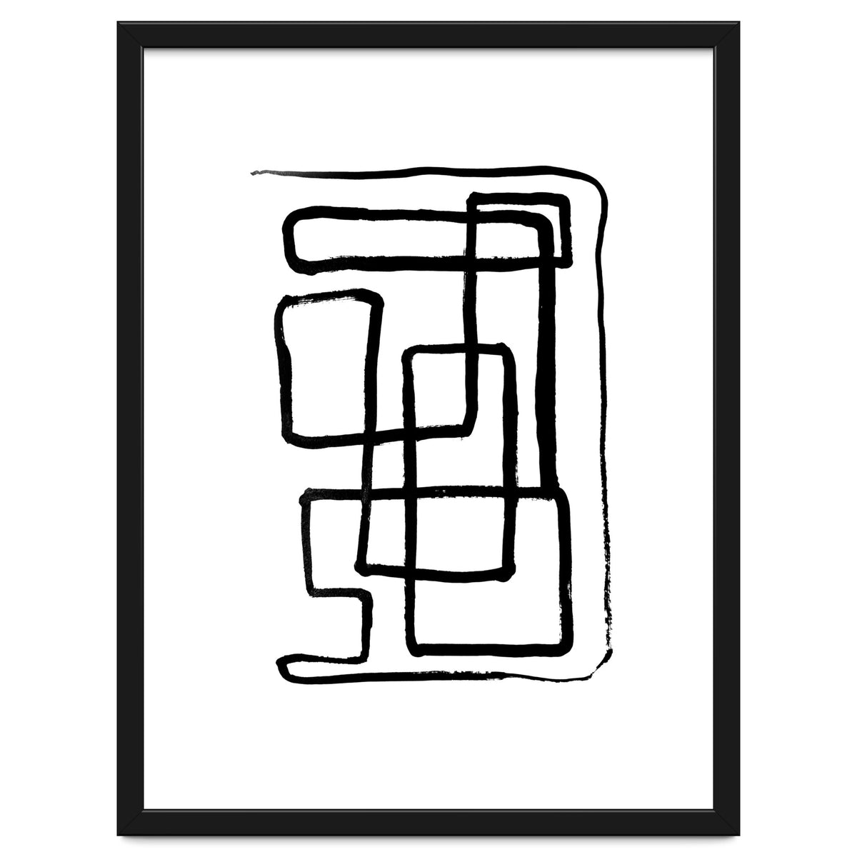 Maze Line Art