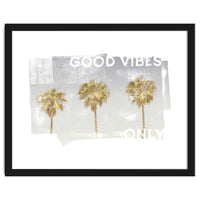 Vintage palm trees | good vibes only