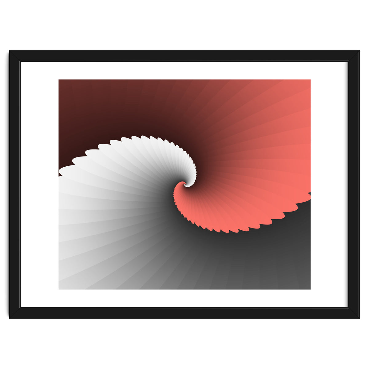 Living Coral Spiral Wings