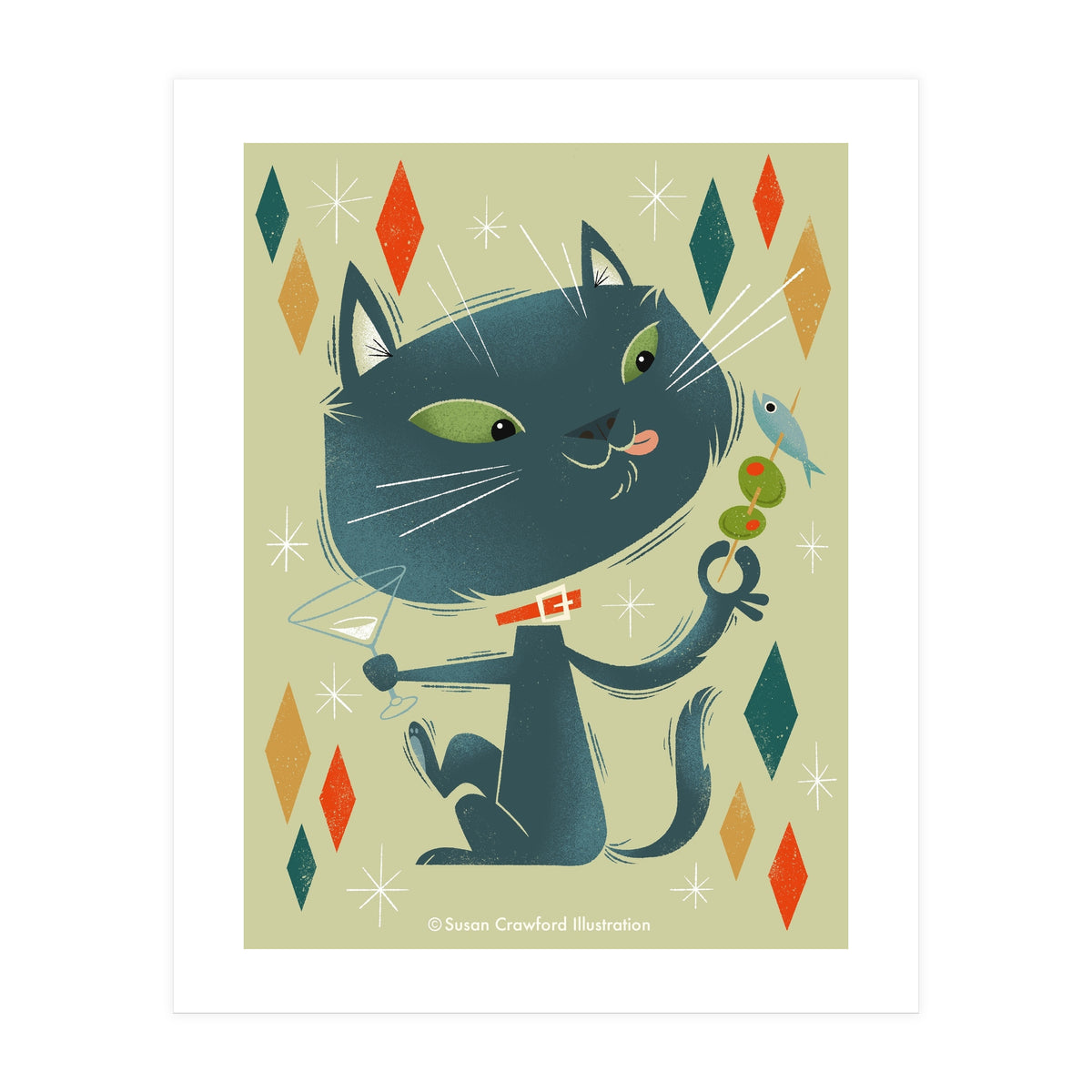 Cat A Tonic Russian Blue (Print Only)