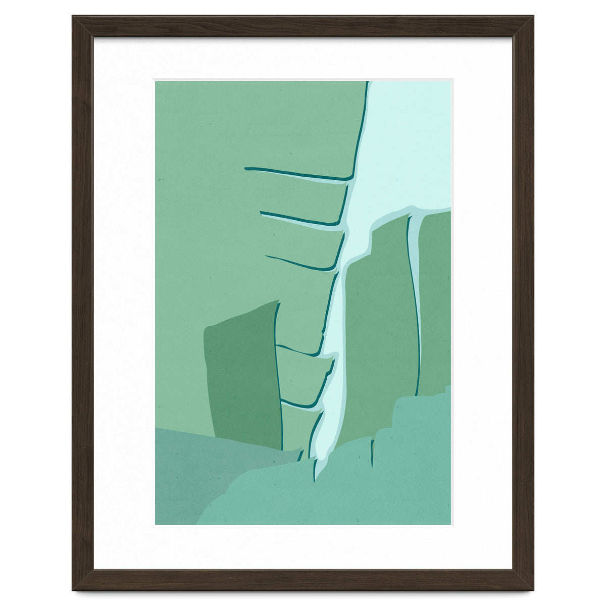 Abstract Banana Leaves One - Greener Eden