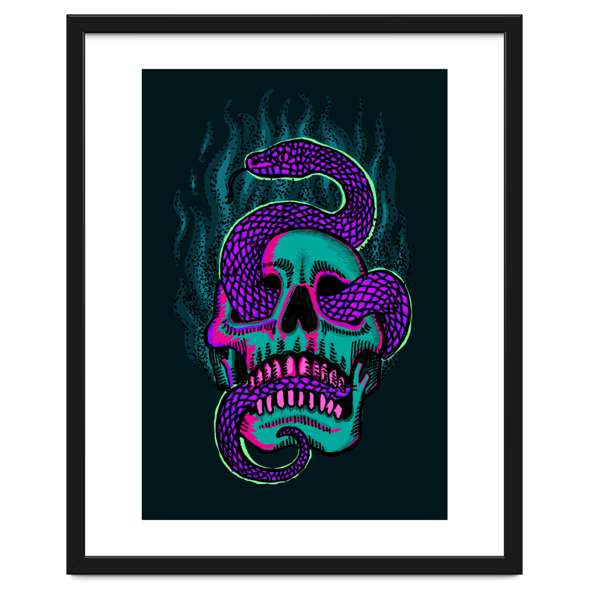 Skull & Snake