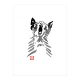 Yawning Cat  (Print Only) thumbnail