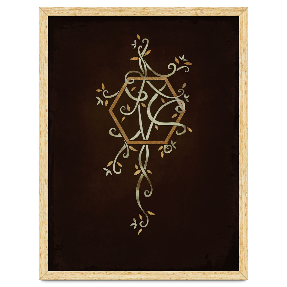 Flowering golden hexagon