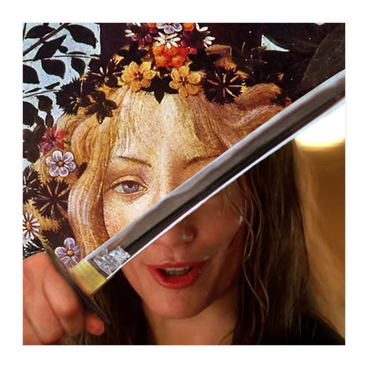 Botticelli's Flora & Black Mamba In Kill Bill (Print Only)