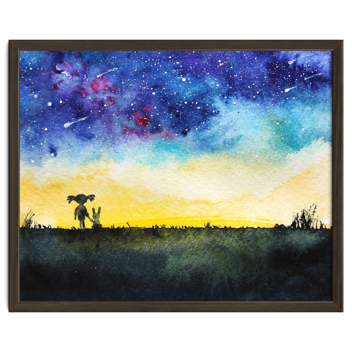 Baby girl's wishes || watercolor for nursery, kids room