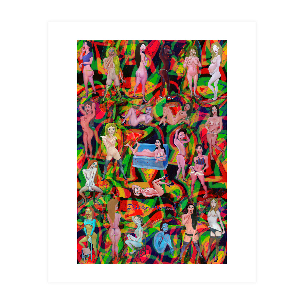 Chicas 3d 10 (Print Only)