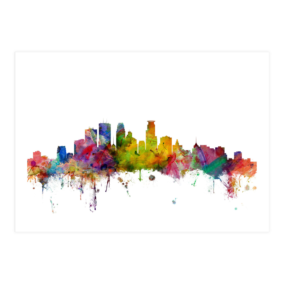 Minneapolis Minnesota Skyline (Print Only)