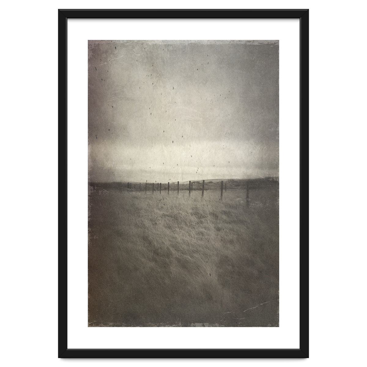 Bleak winter landscape of Saddleworth Moor