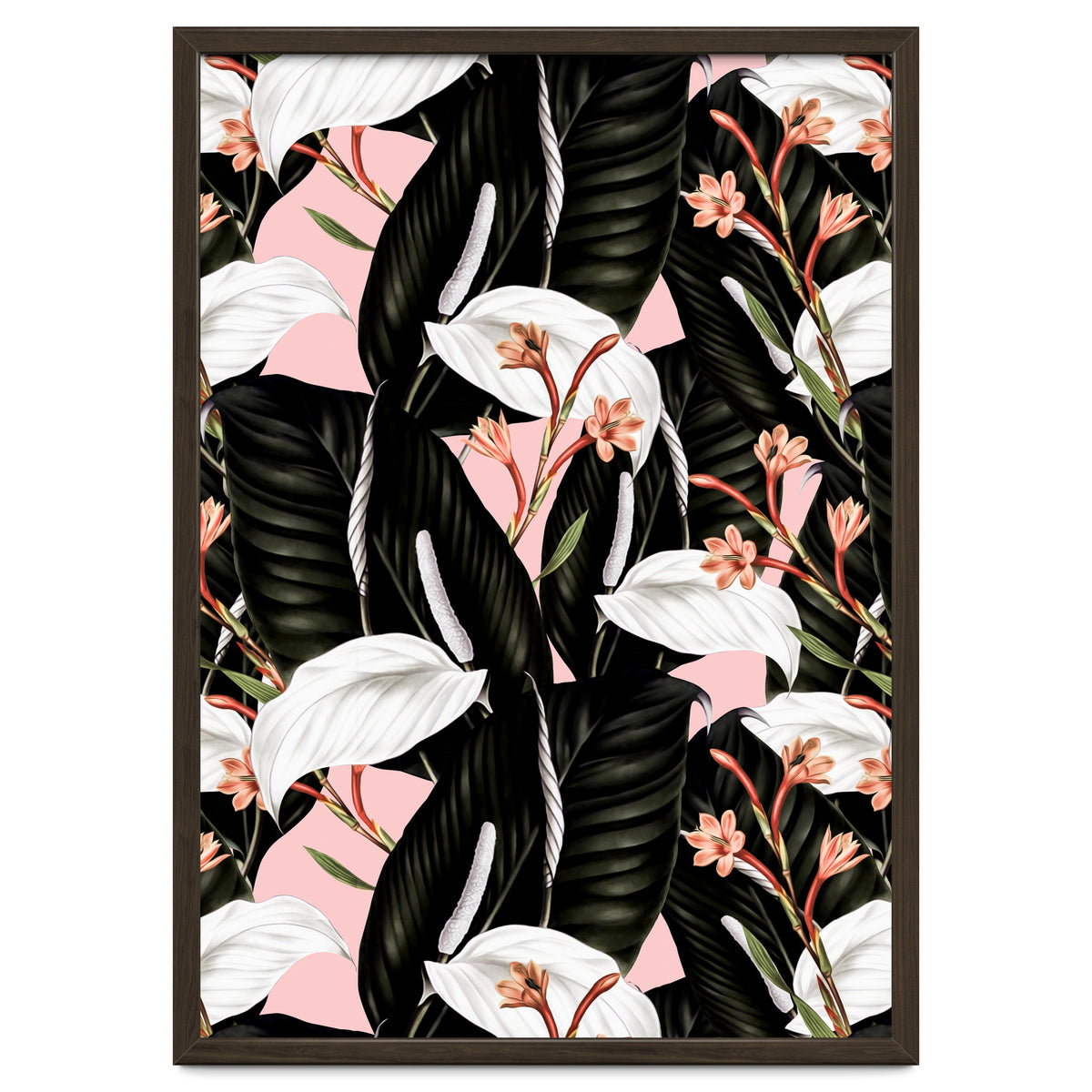 Flowery exotic botanical pink