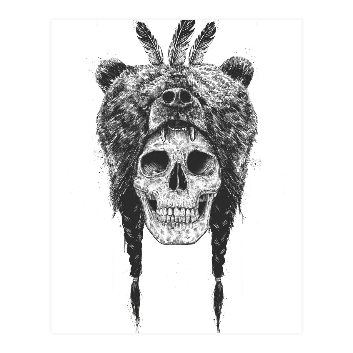 Dead Shaman Bw (Print Only)