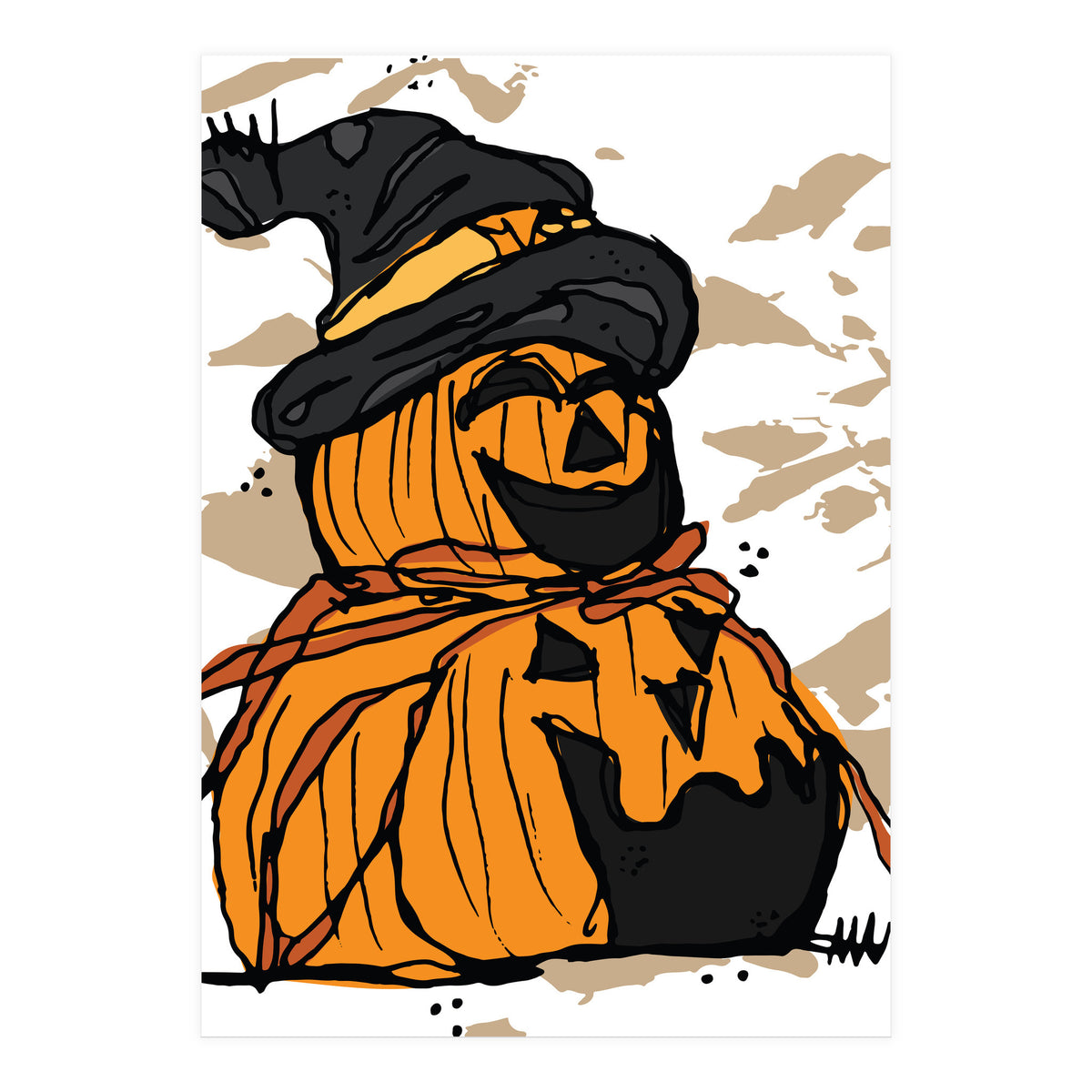 Pumpkin sketch (Print Only)