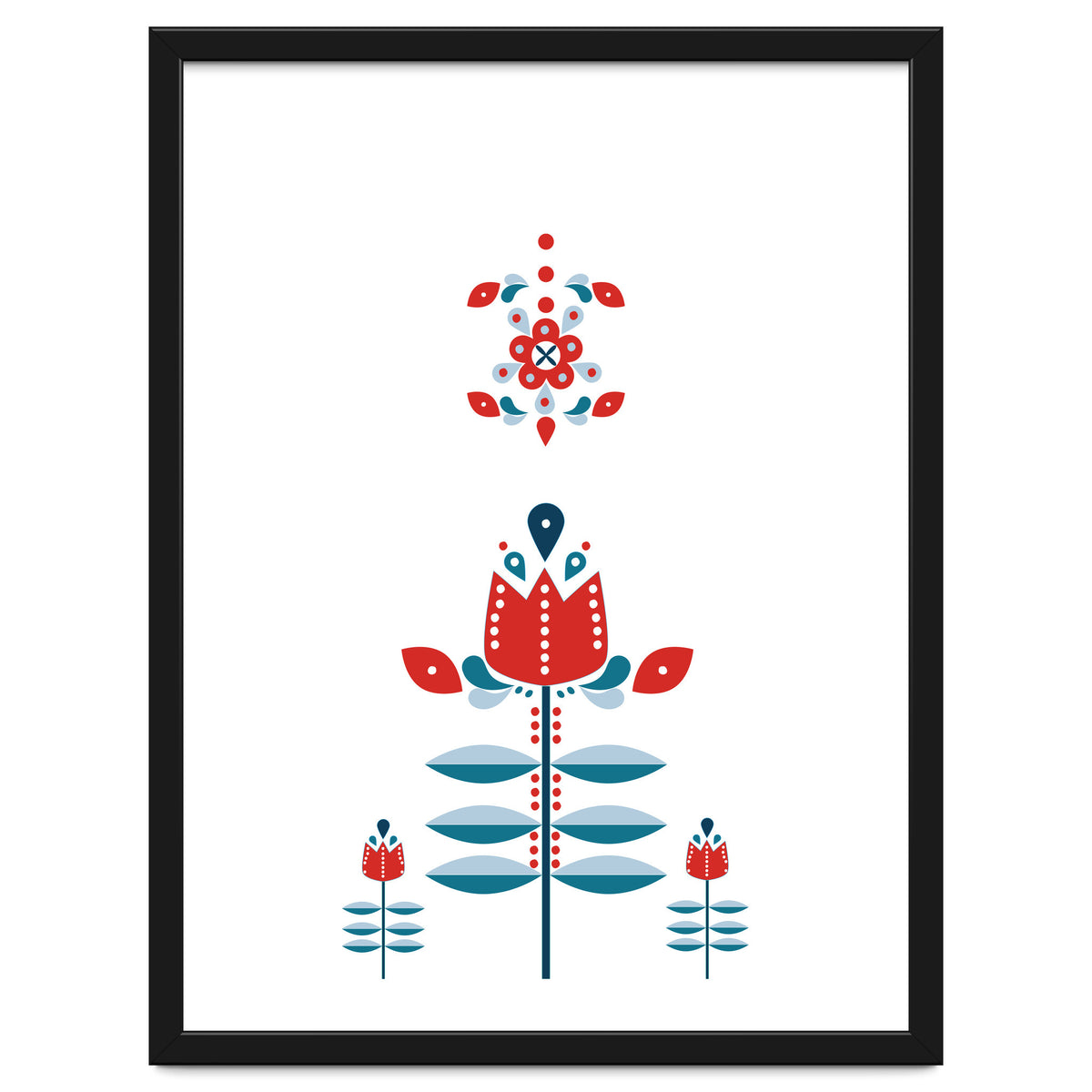 Scandinavian Folk Flowers