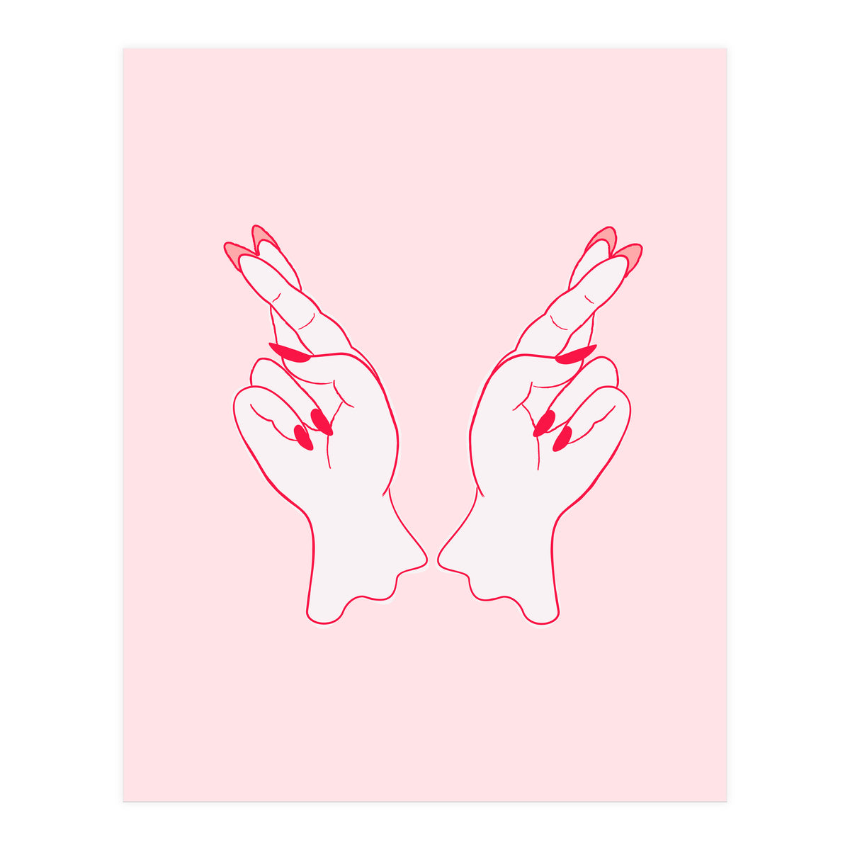 Fingers crossed (Print Only)