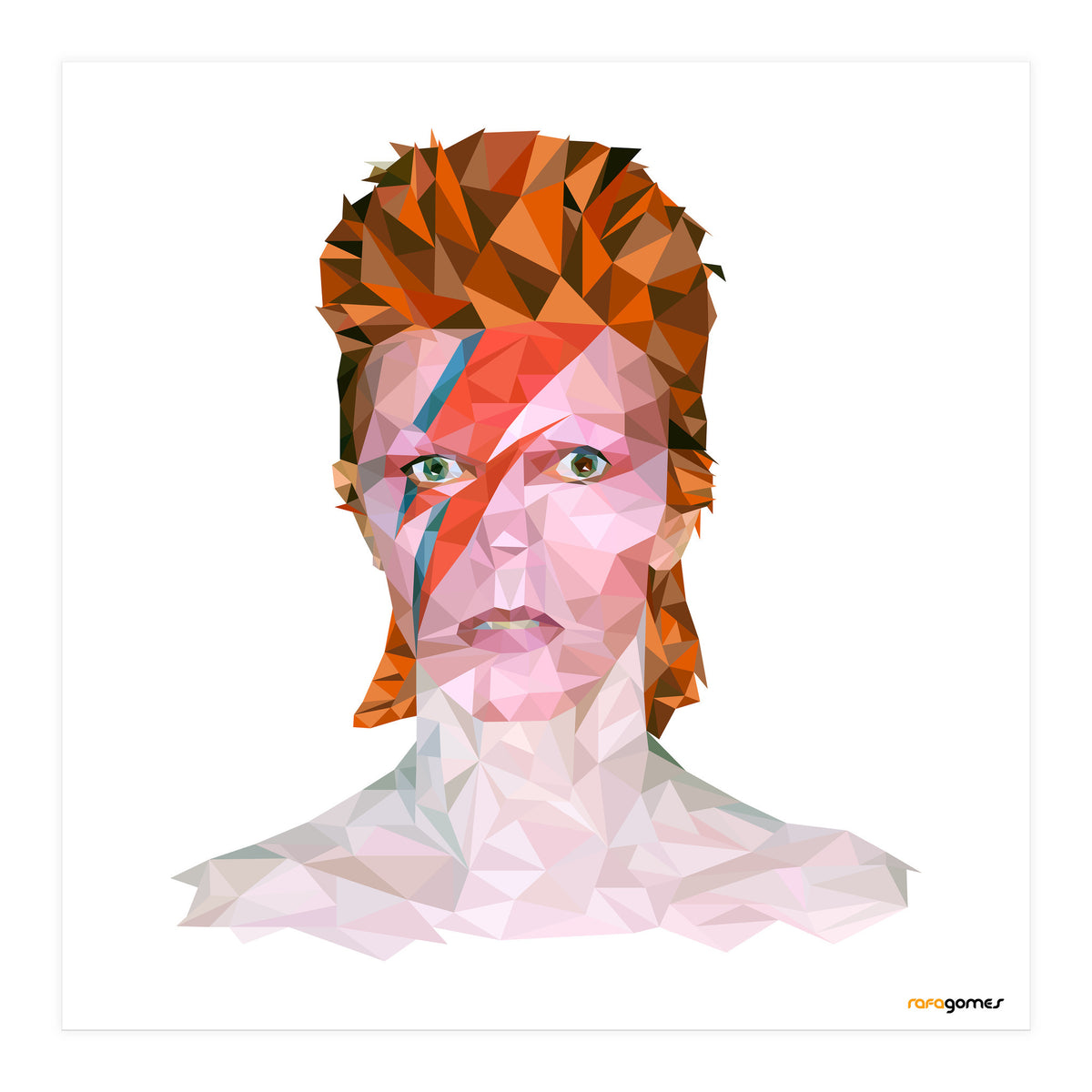 David Bowie Low Poly (Print Only)