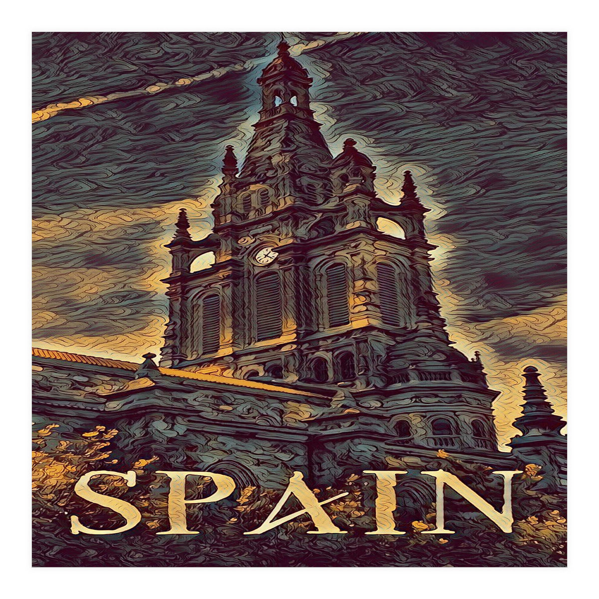 Gothic church in Spain (Print Only)