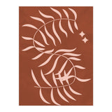 Botanical Palm Leaf Earthy Tones (Print Only) thumbnail