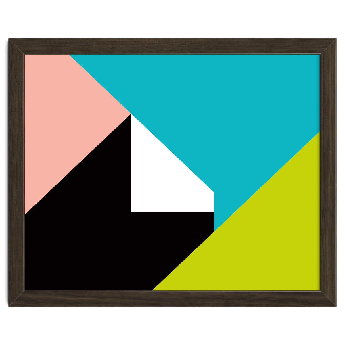 Geometric Shapes No. 266 - pink & lime