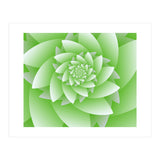 Abstract Green Floral Optical Illusions Art (Print Only) thumbnail