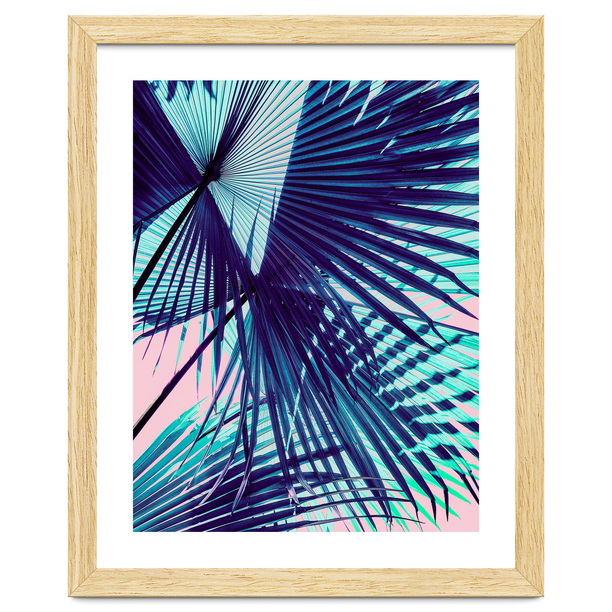 Palm leaf on the beach
