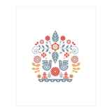 Scandinavian Folk Art Pattern (Print Only) thumbnail