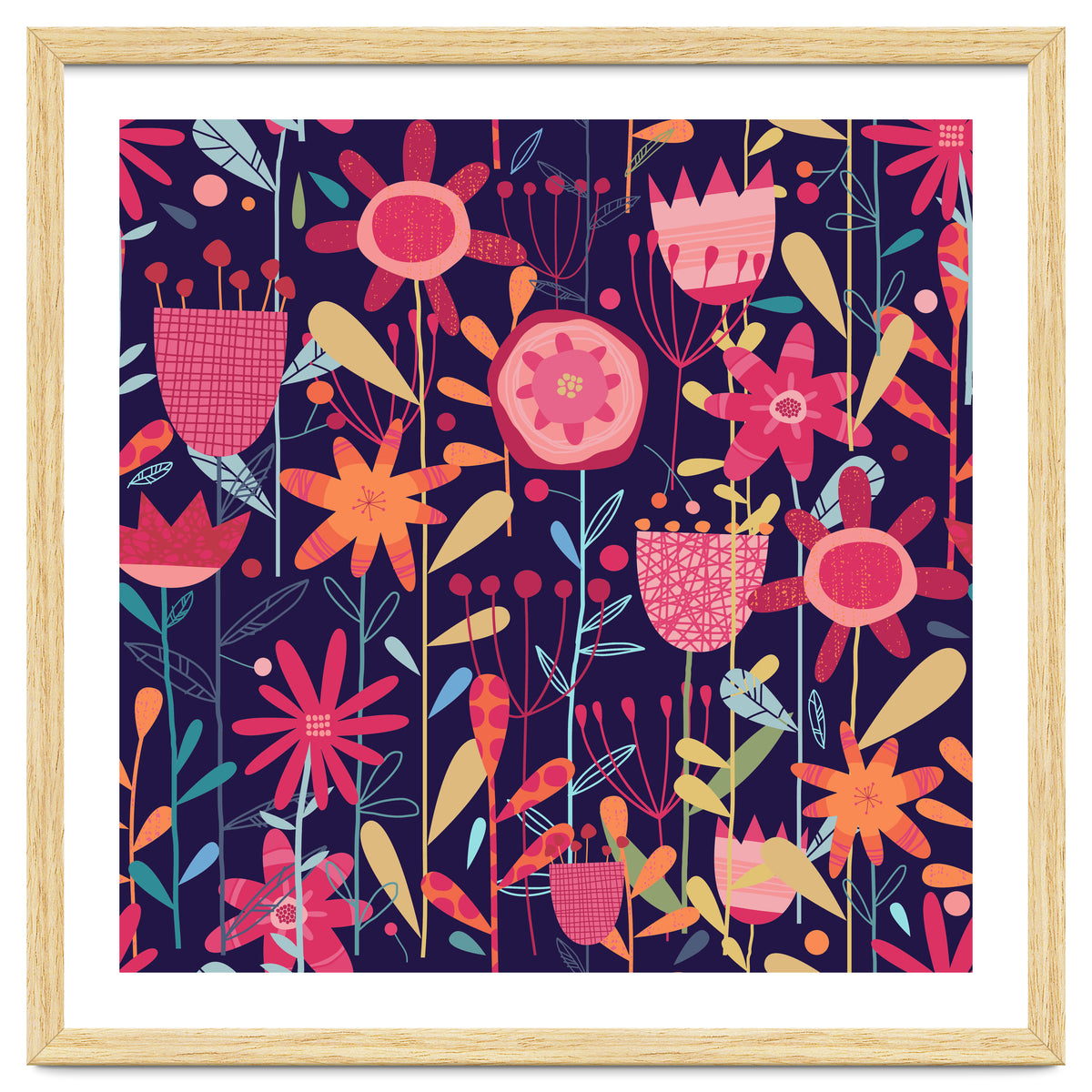 Wild Weeds And Flowers Dark