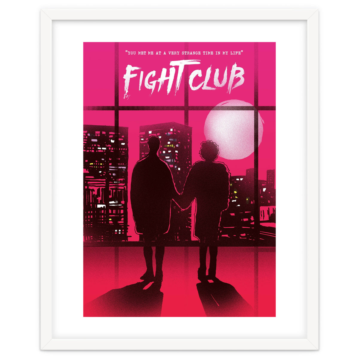 Tyler and Marla Fight Club movie poster