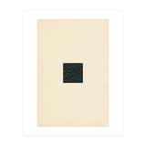 Minimal black square on beige (Print Only) thumbnail