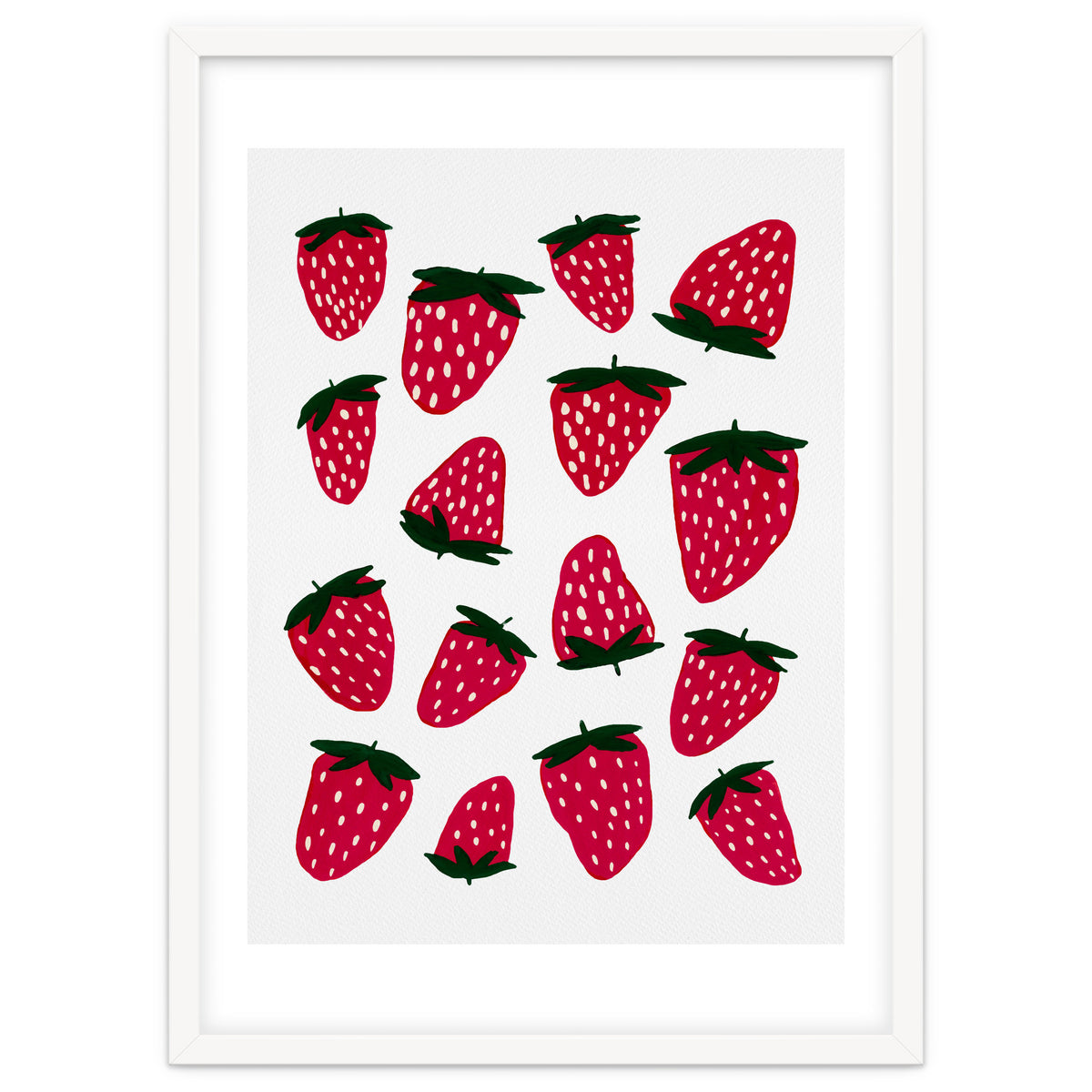 Summer strawberries red