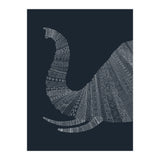 Elephant Blue Poster (Print Only) thumbnail