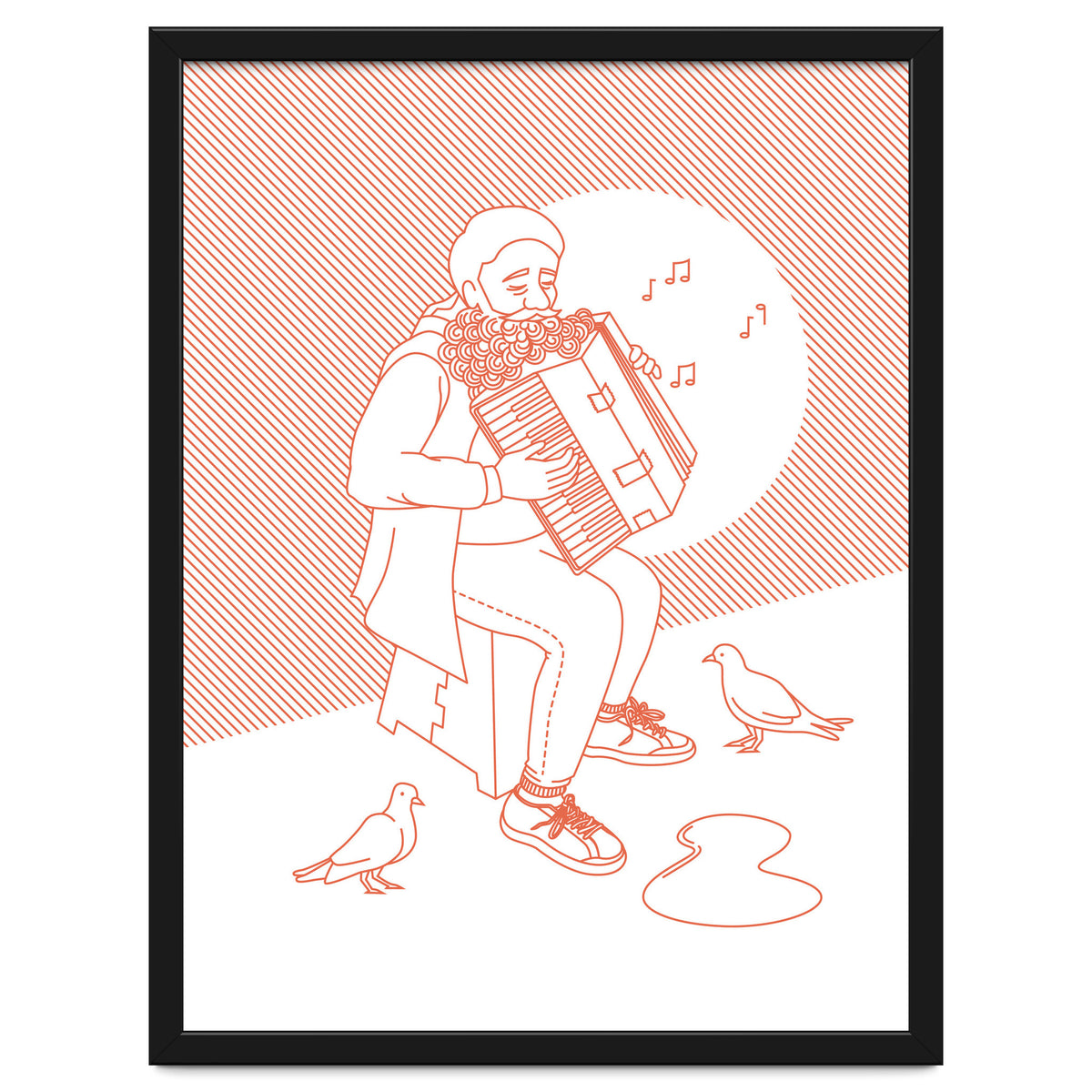 "For Love Not Money" in Orange