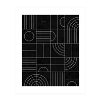 My Favorite Geometric Patterns No.27 - Black (Print Only)