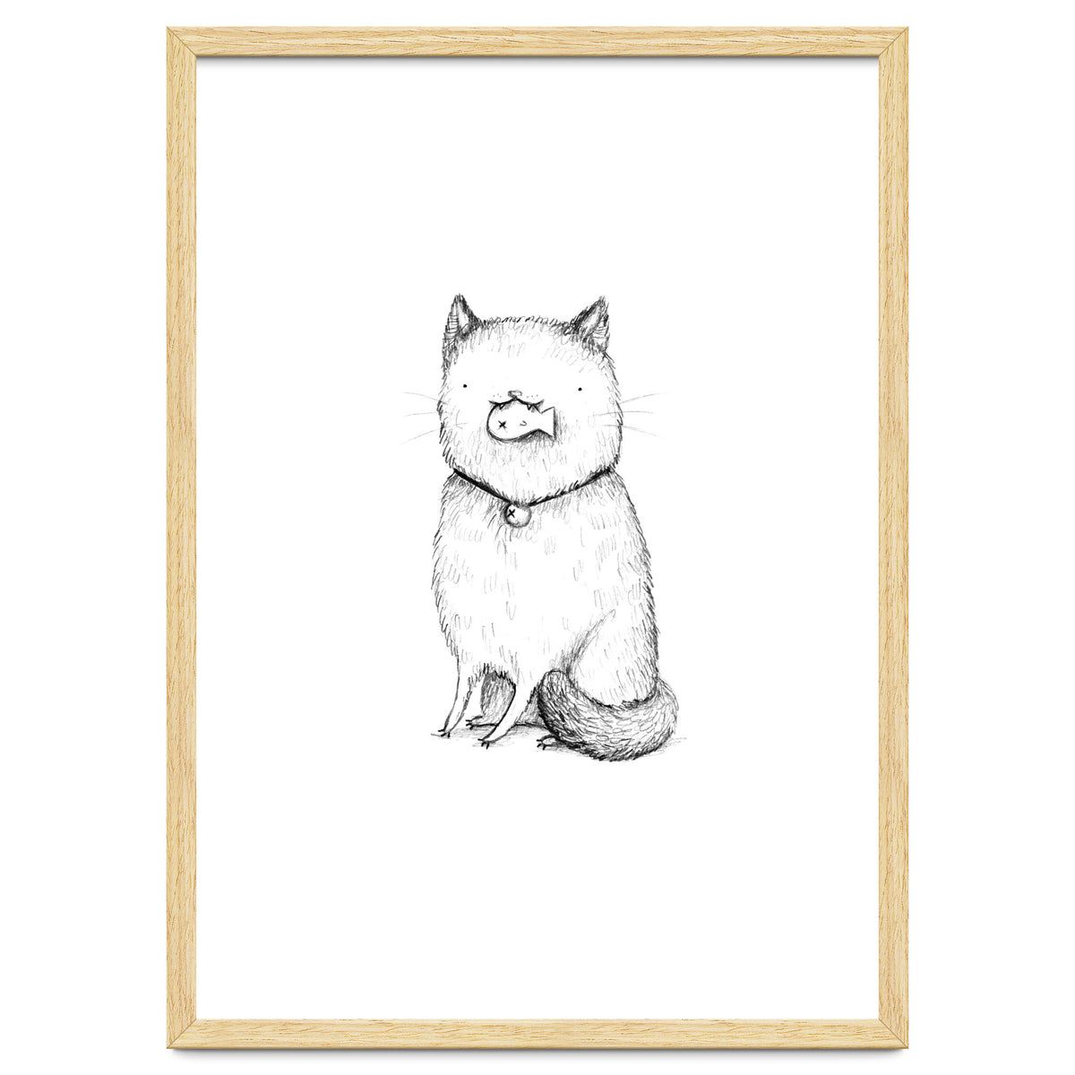 Kitty with a Fish Cracker