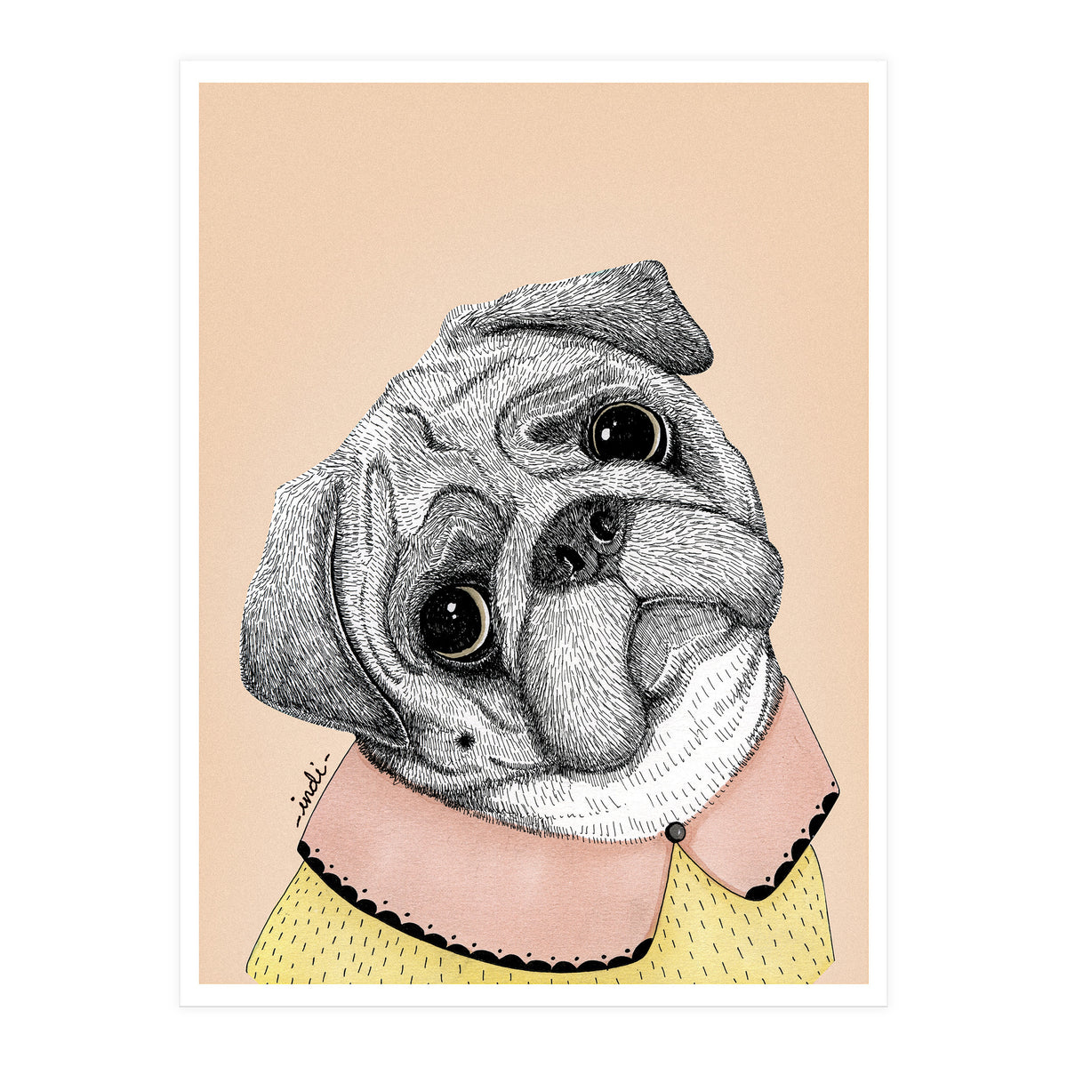Pug (Print Only)