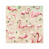 Flamingos Vintage Pink (Print Only) thumbnail