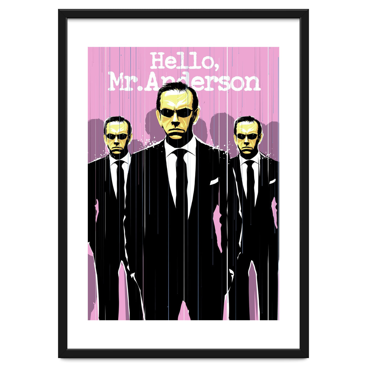 Hello Mr Anderson Matrix movie poster