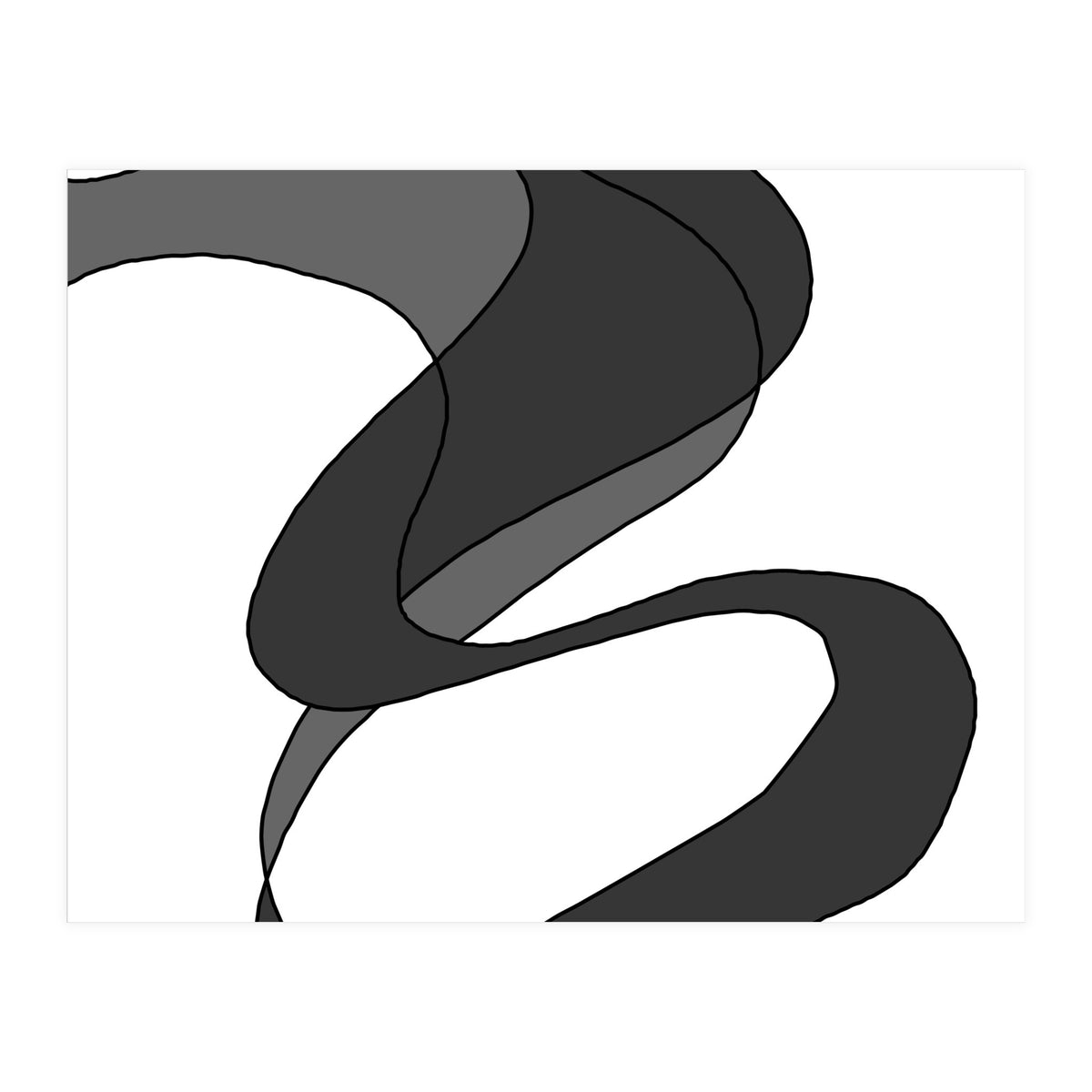 Grey Waves 6 (Print Only)