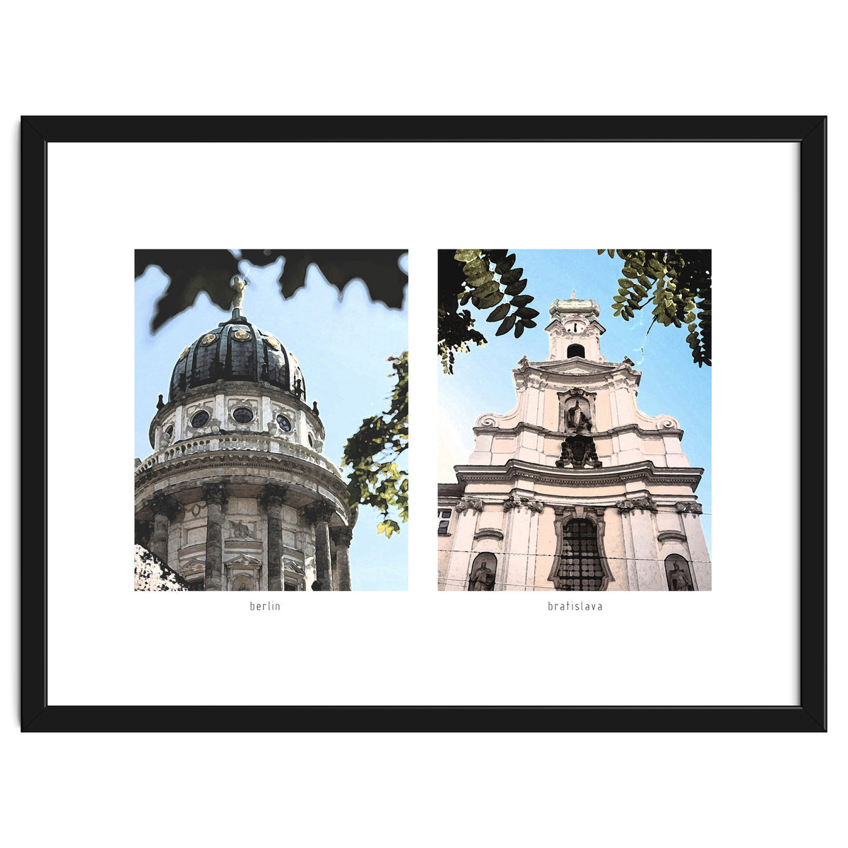 Architectural framing in paints