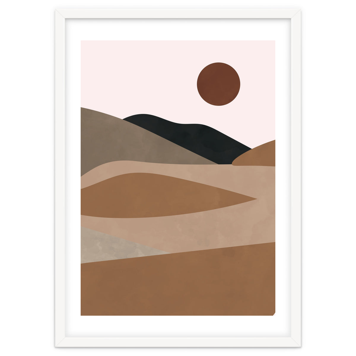 Neutral Mid Century Montain Hills