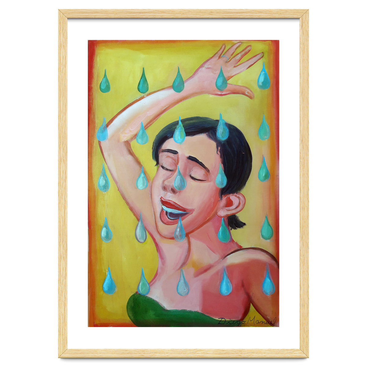 Chica Bajo La Lluvia