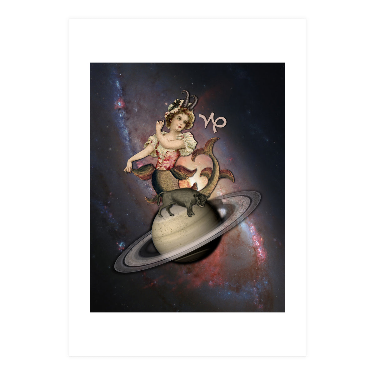 Capricorn Zodiac Sign (Print Only)