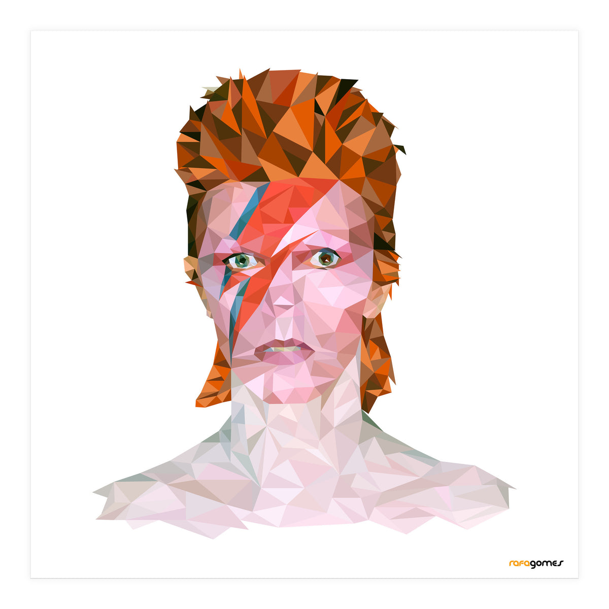 David Bowie Low Poly (Print Only)