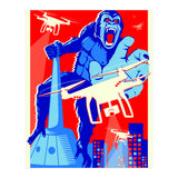 King Kong vs Drones (Print Only) thumbnail