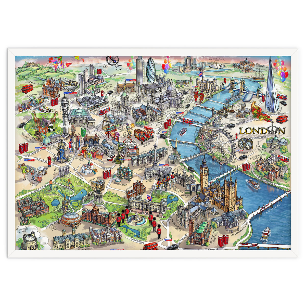 London Map Illustration