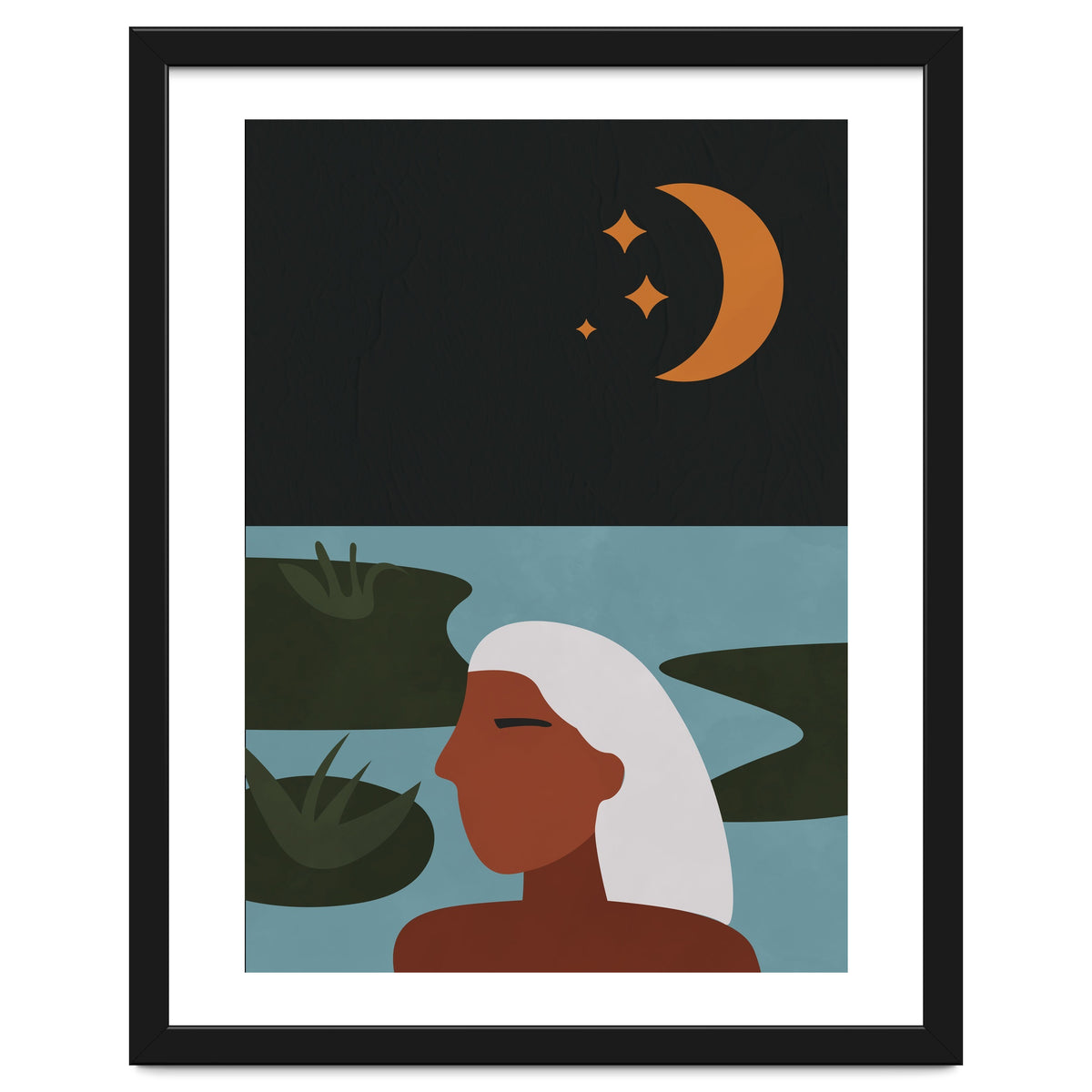 Boho Style Woman At The Lake