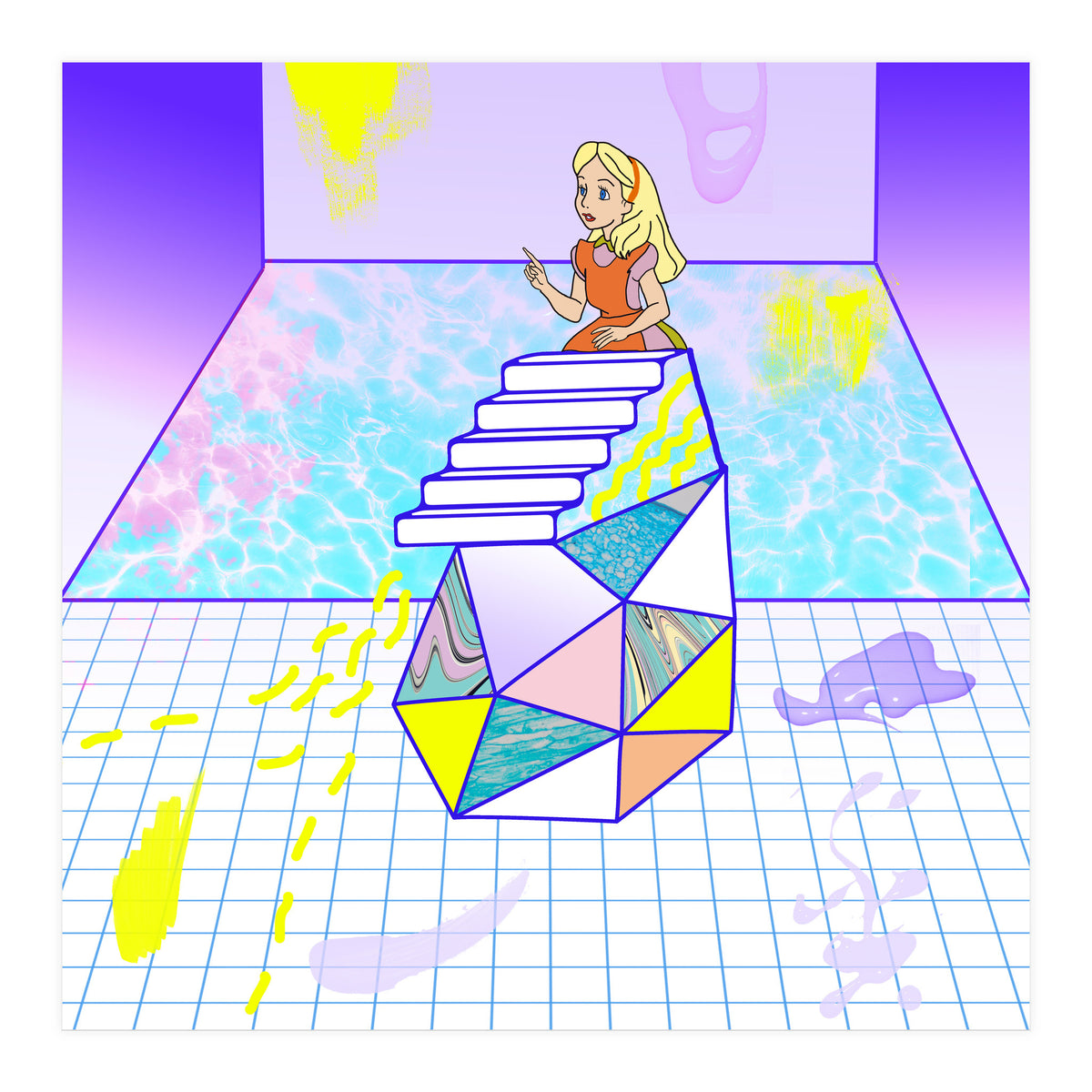 Alice Modern Pool (Print Only)