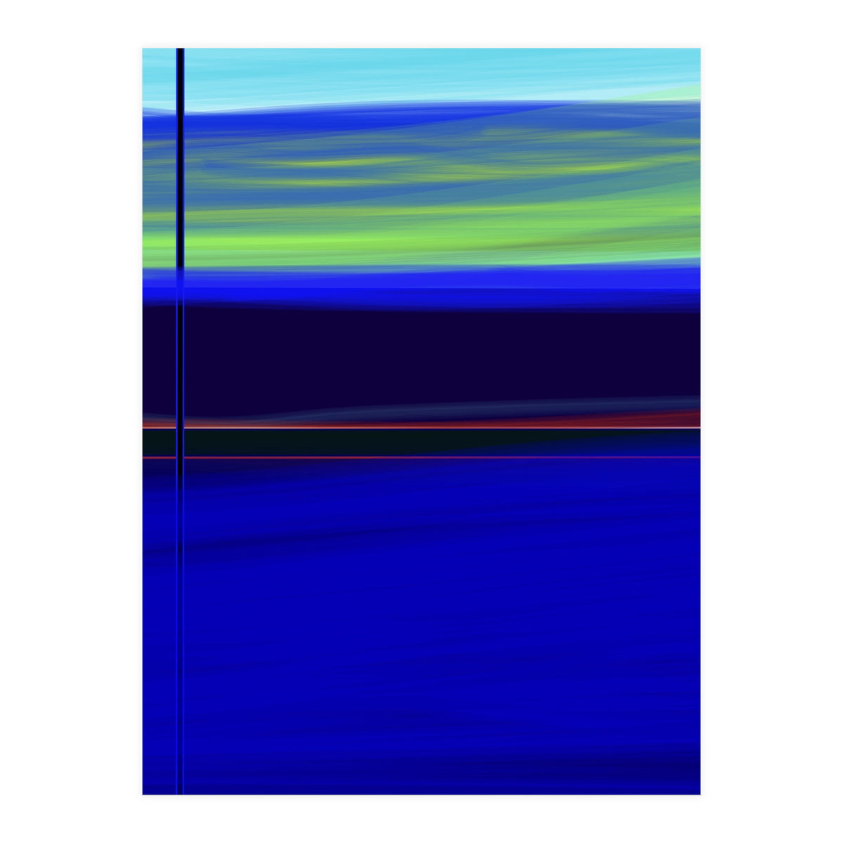 Blues on green (Print Only)