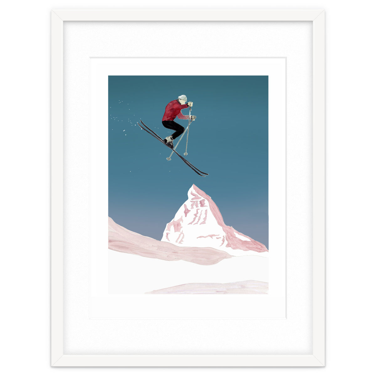 Mountain Love Skier