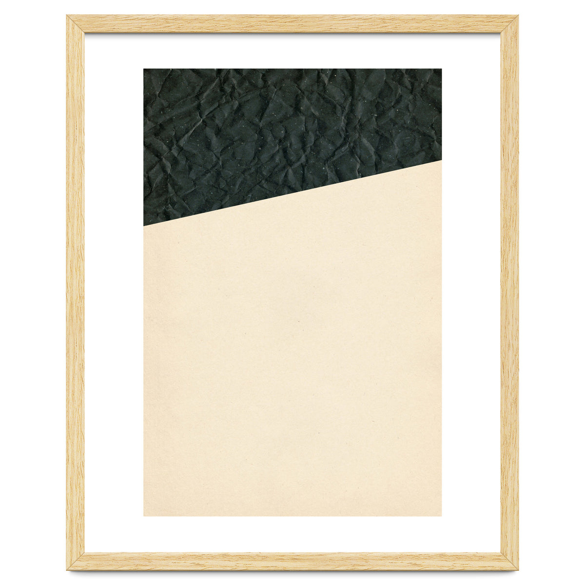 Abstract black paper shape