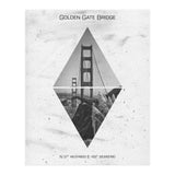 Coordinates SAN FRANCISCO Golden Gate Bridge (Print Only) thumbnail